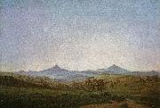 Caspar David Friedrich, Bohmische Landschaft mit dem Milleschauer